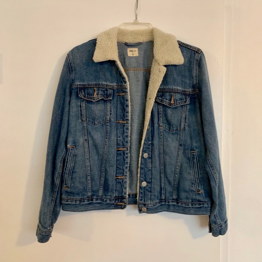 Sherpa jean jacket